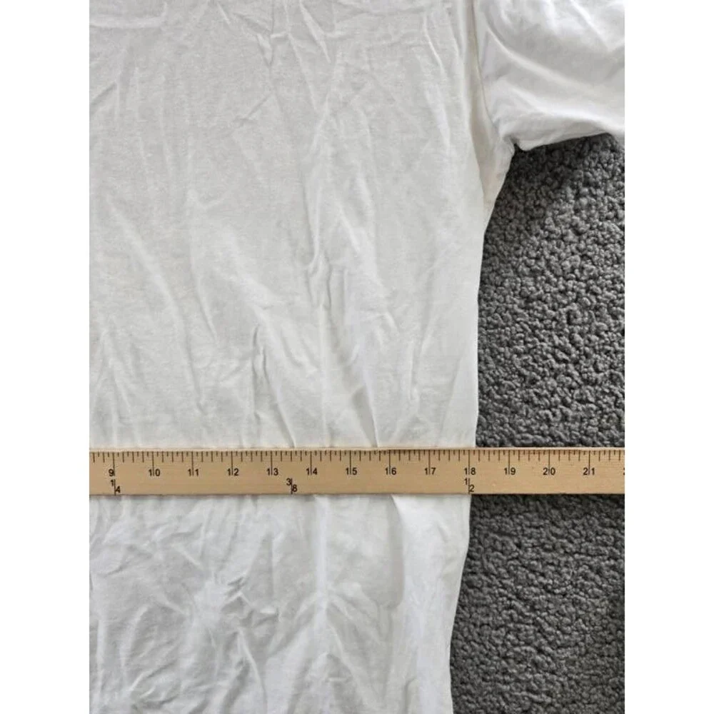 Hanes Originals Supersoft T-Shirt Men's M White Crew Neck Short Sleeve Pullover